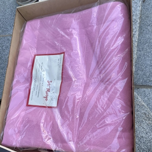 Pink St. Marys Blanket vintage blanket brand new